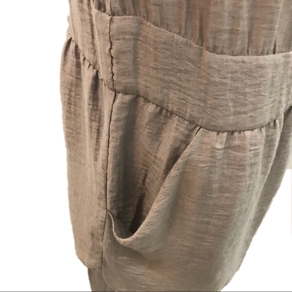 The Limited Blouson Dress Short Medium Linen Rayon - Picture 6 of 10